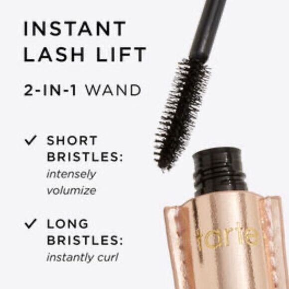 🌻 Tarte Black New Lights, Camera, Lashes 4-in-1 black Mascara Rose Gold New - Picture 3 of 5